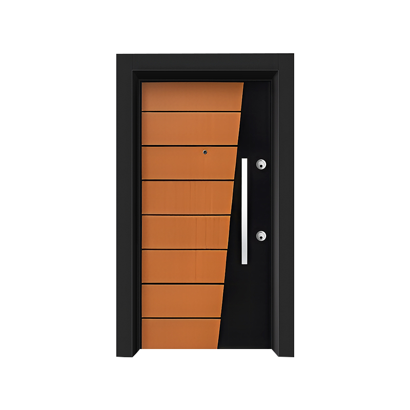 Modern Entrance Single Open Steel Door