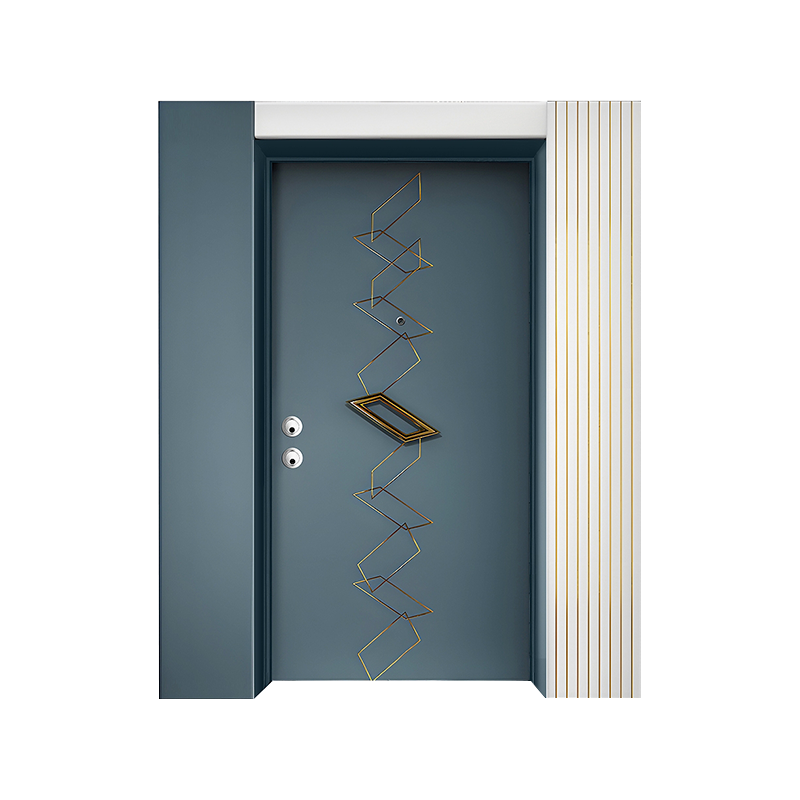 Turkish Style Steel Frame Entrance Door Single Door