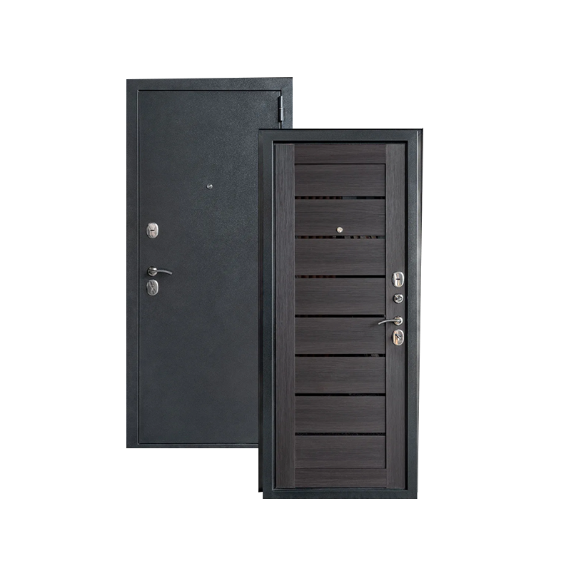 Black Metal Apartment Entrance Swing Door