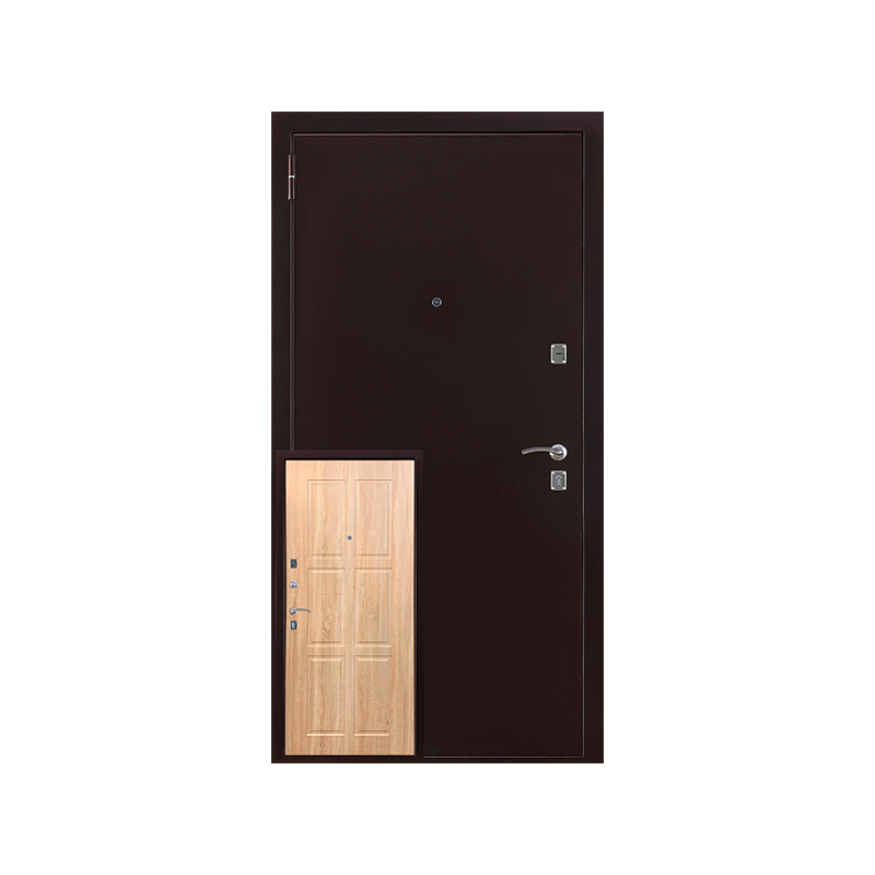 Black Metal Apartment Entrance Door