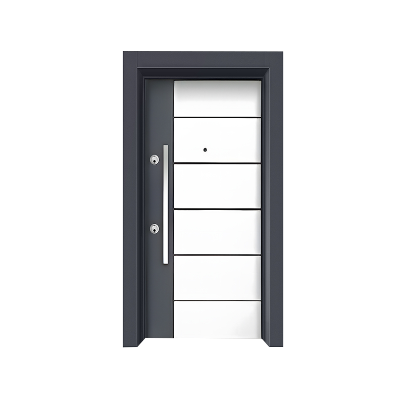 White Apartment Entrance Security Swing Door