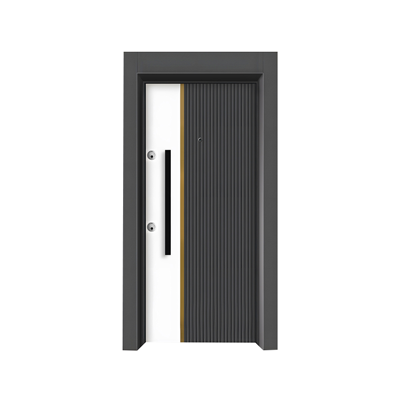 Light Luxury Iron Art Entrance Anti-Theft Swing Door