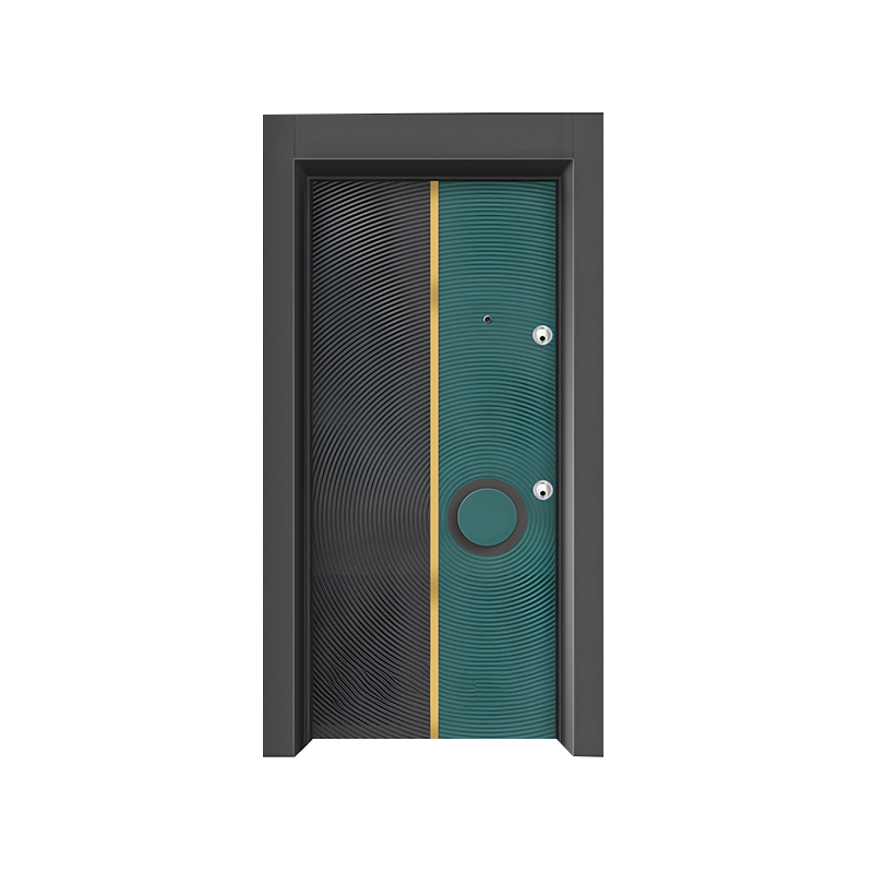 Middle Eastern Style Two-Color Iron Security Door