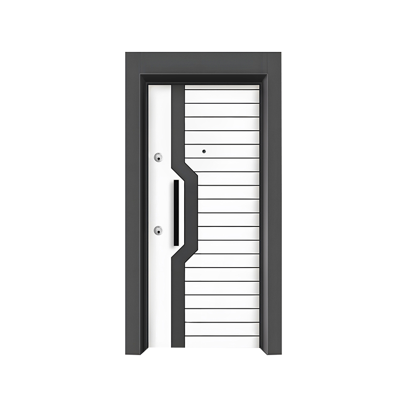 White Simple Entrance Security Door