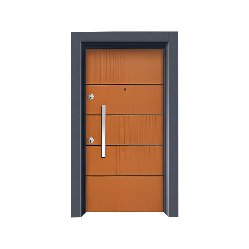 Single Steel Door On The Right Side Of The Entrance