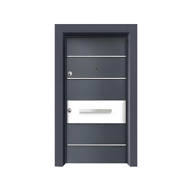 Light Luxury Simple Entrance Single Steel Door