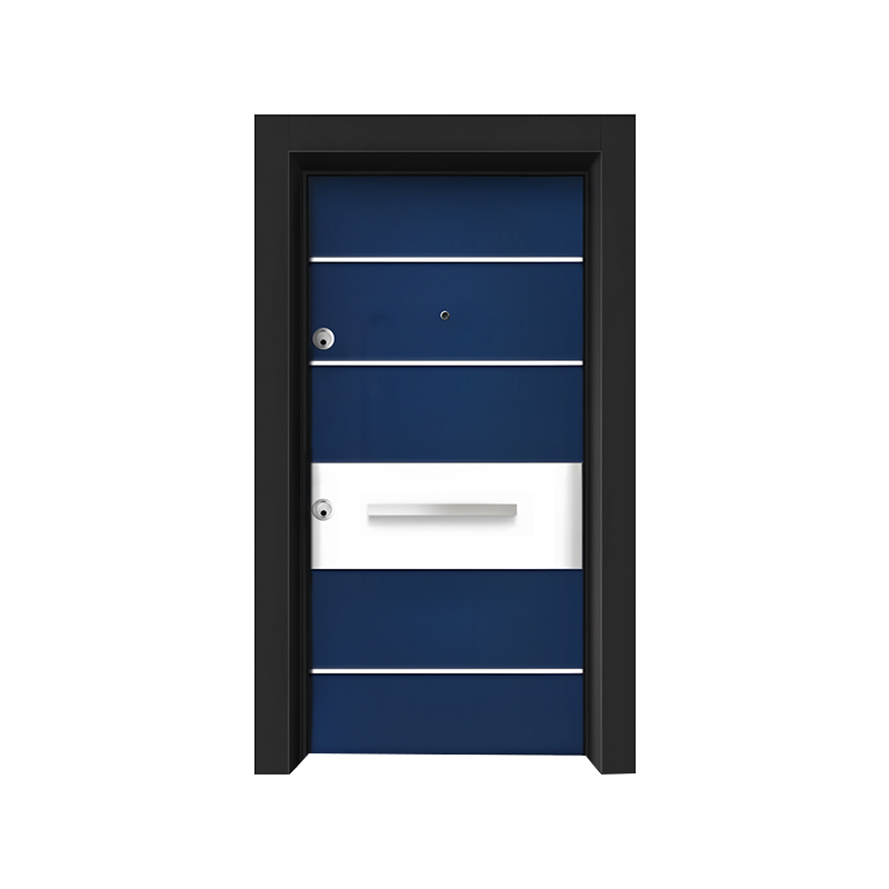 Blue Single Steel Door