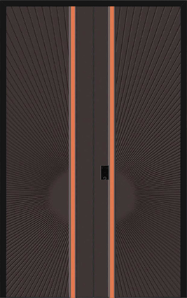 Modern Simple Entrance Double Door