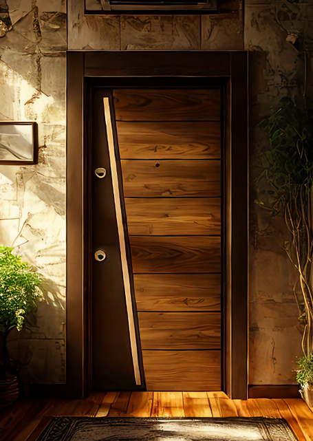 Industrial Style Bar Single Door